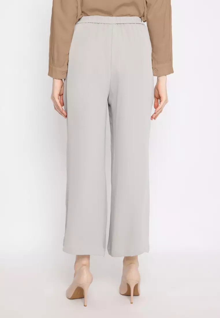 Casual long kulot in Sage Green By Brilliant Girl Warna SAGEGREEN