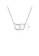 Glamorousky white Simple Personality Geometric Square Circle Necklace with Cubic Zirconia 89B79ACE42D275GS_2