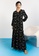 Lubna black V-Neck Floral Printed Dress 909D3AA14D0723GS_1