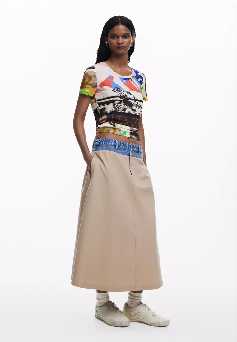 Collage print T-shirt