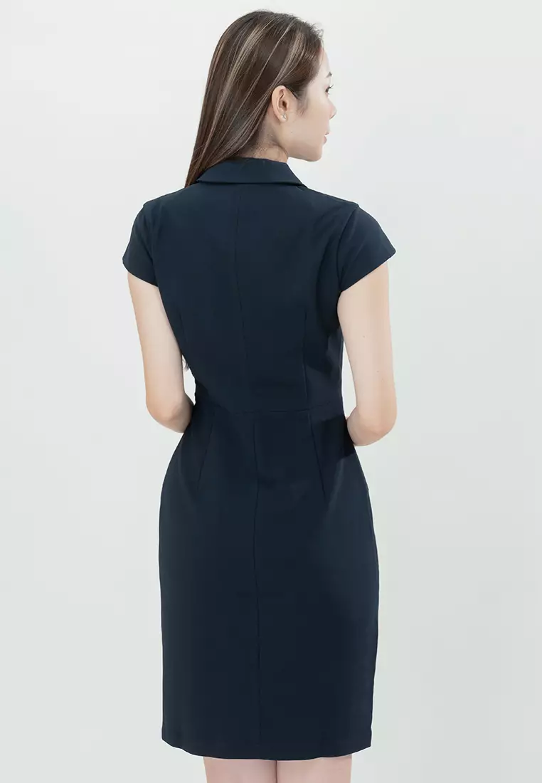 Slim Fit V-Neckline Mini Dress