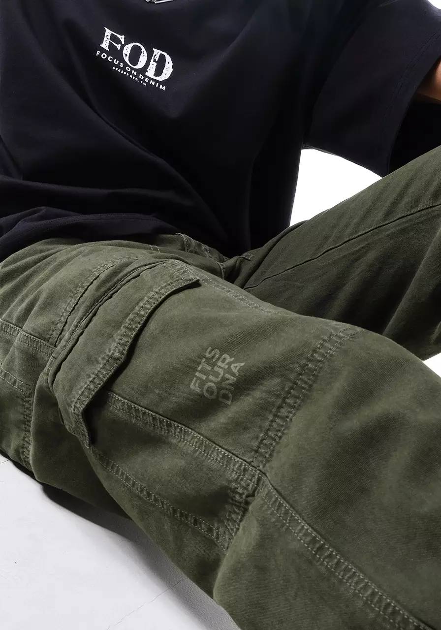 Celana Panjang Cargo Pria Regular Jod Army