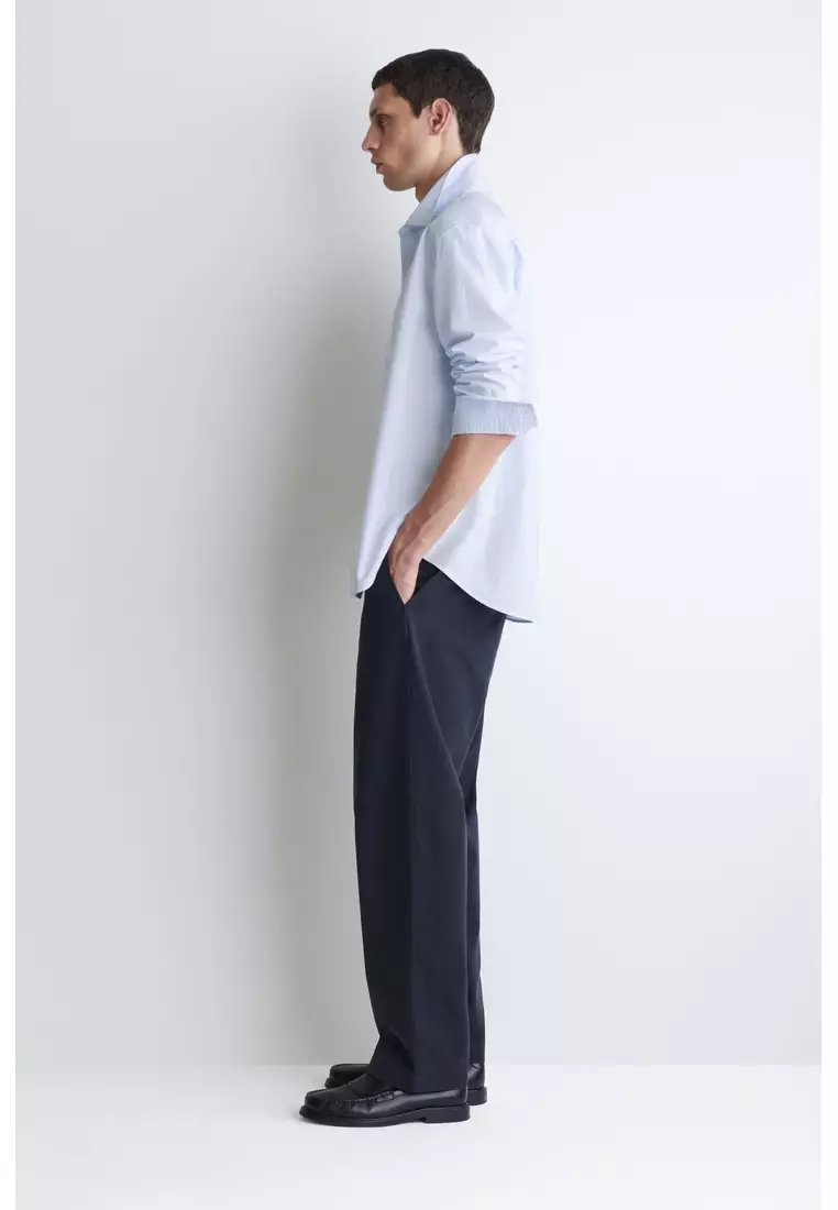 RELAXED PIMA COTTON-POPLIN SHIRT