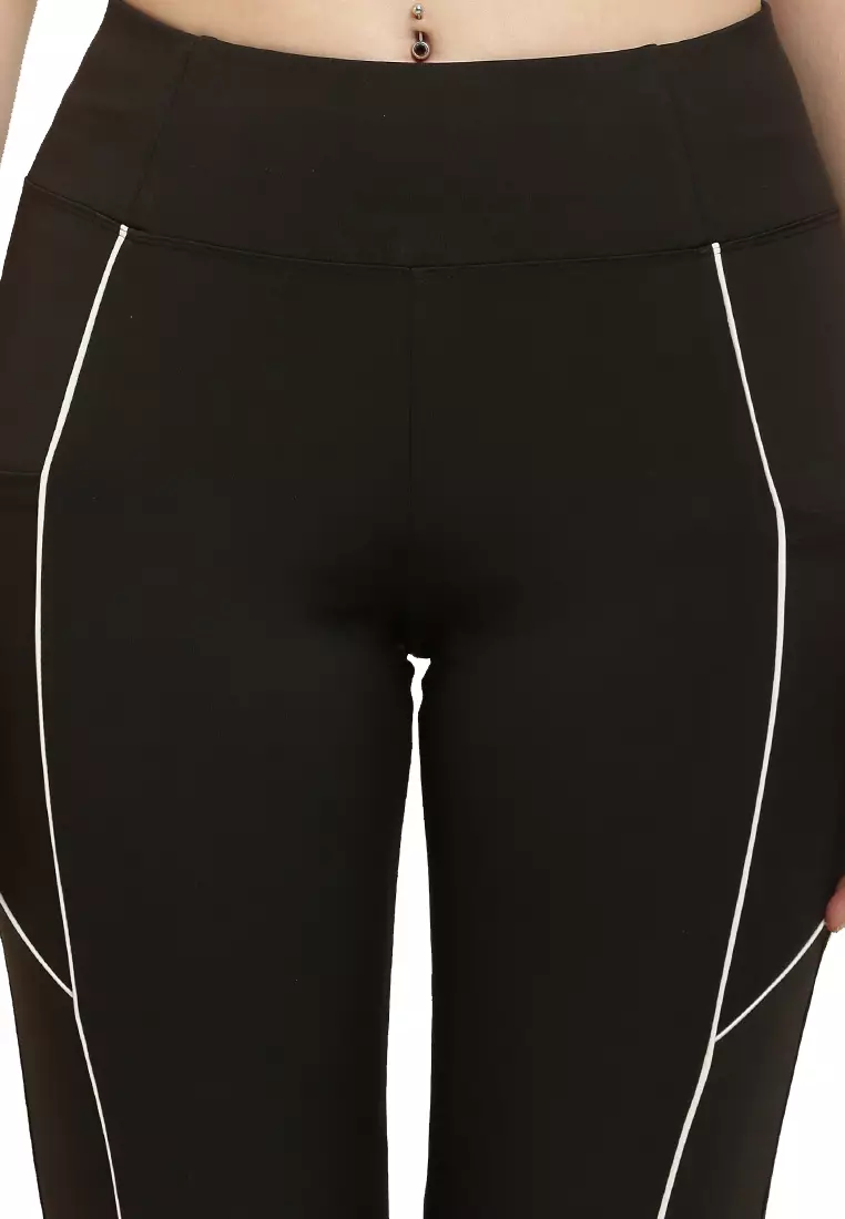 Womens Black Active Premium Training/Workout Leggings