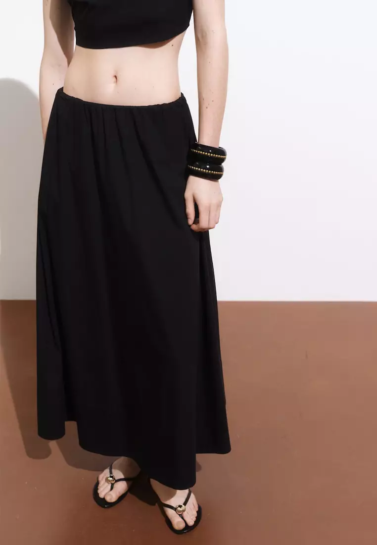 Flared Cotton Skirt