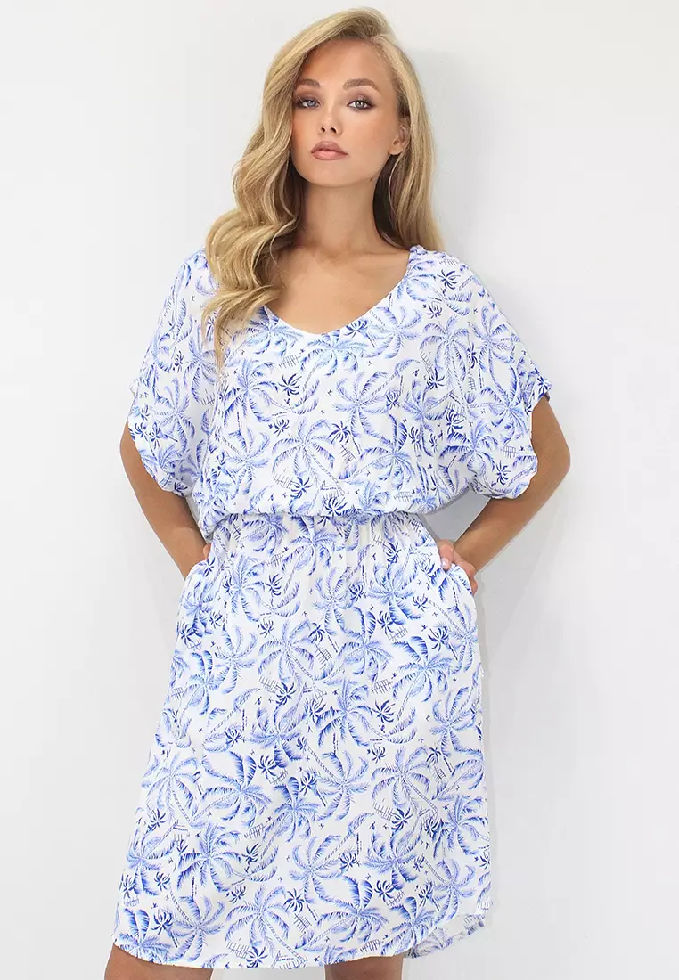 Viscose V-Neck Dress