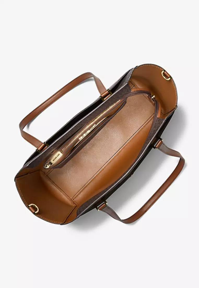 Michael Kors Maisie Large Logo 3-in-1 Tote Bag Brown