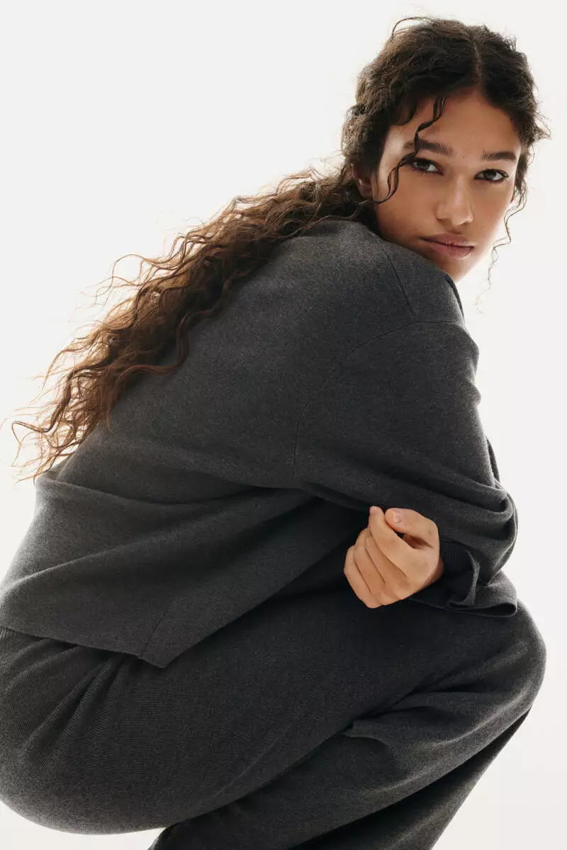Fine-knit trousers