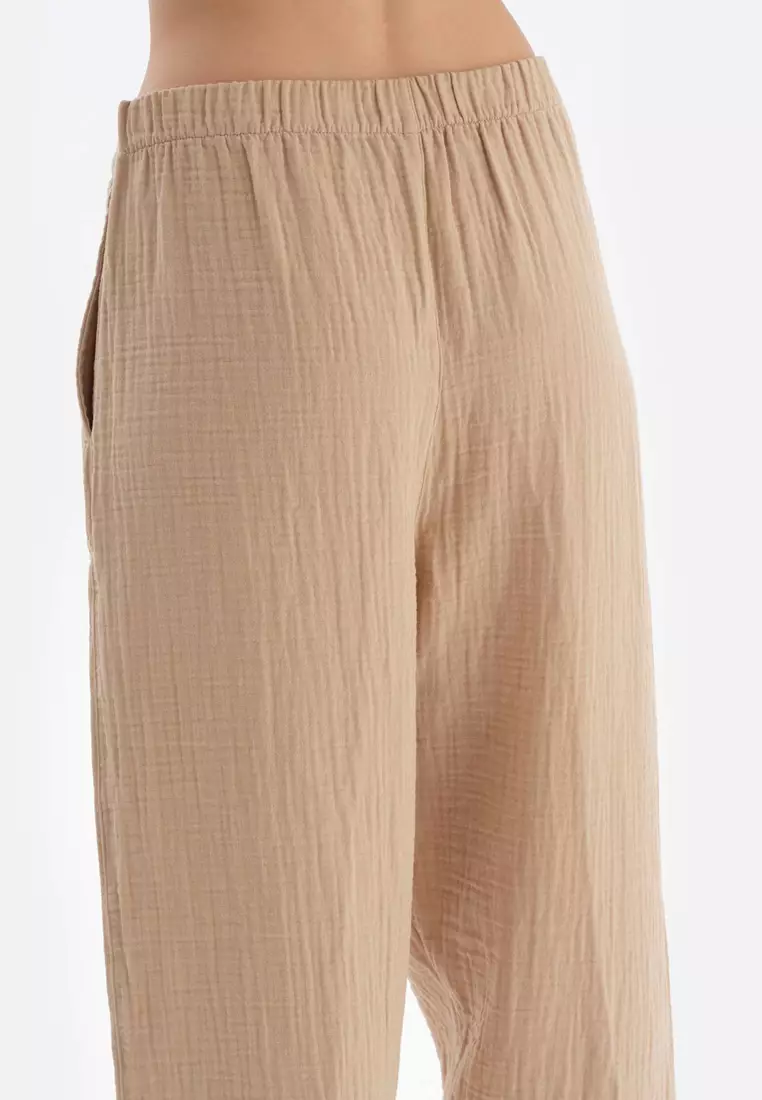 Beige Trousers, Beachwear for Women
