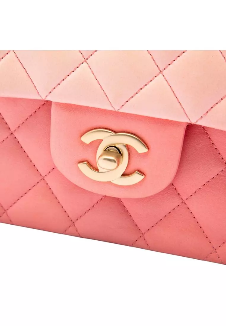 Pre-Loved Chanel Medium Classic Ombre Lambskin Double Flap