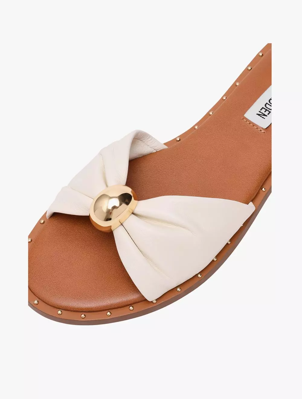 Steve Madden DIPSY-CN Women's Flat Sandals - White
