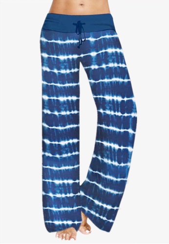 Twenty Eight Shoes blue VANSA Tie-Dye Printing Trousers  VCW-P168916 38A8DAAE7A92E2GS_1