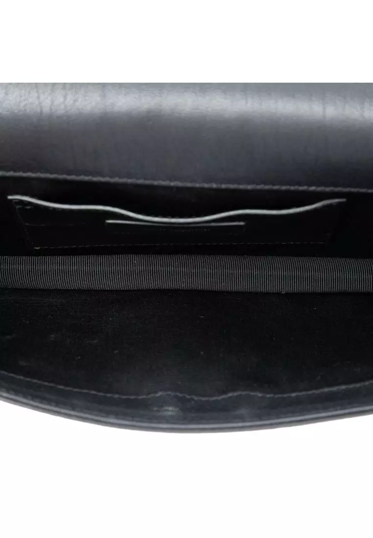 Pre-Loved Saint Laurent Studded Leather Monogram Clutch