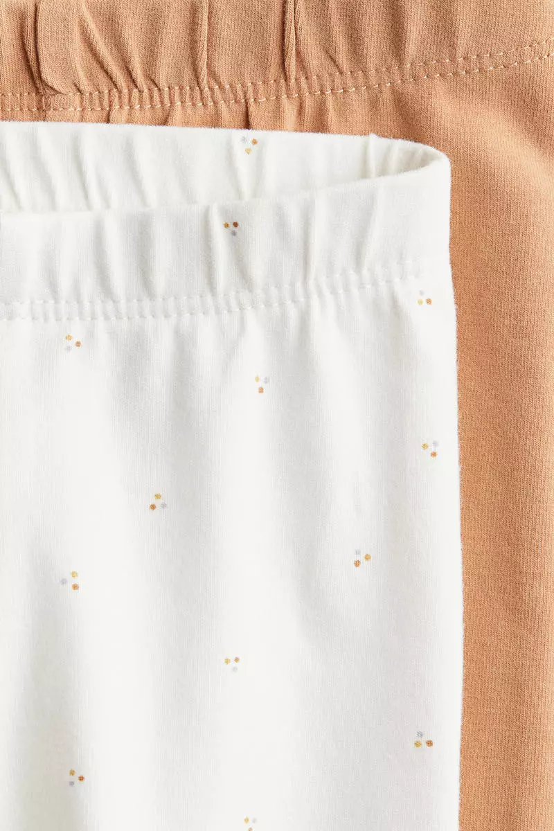 2-pack super soft cotton jersey leggings
