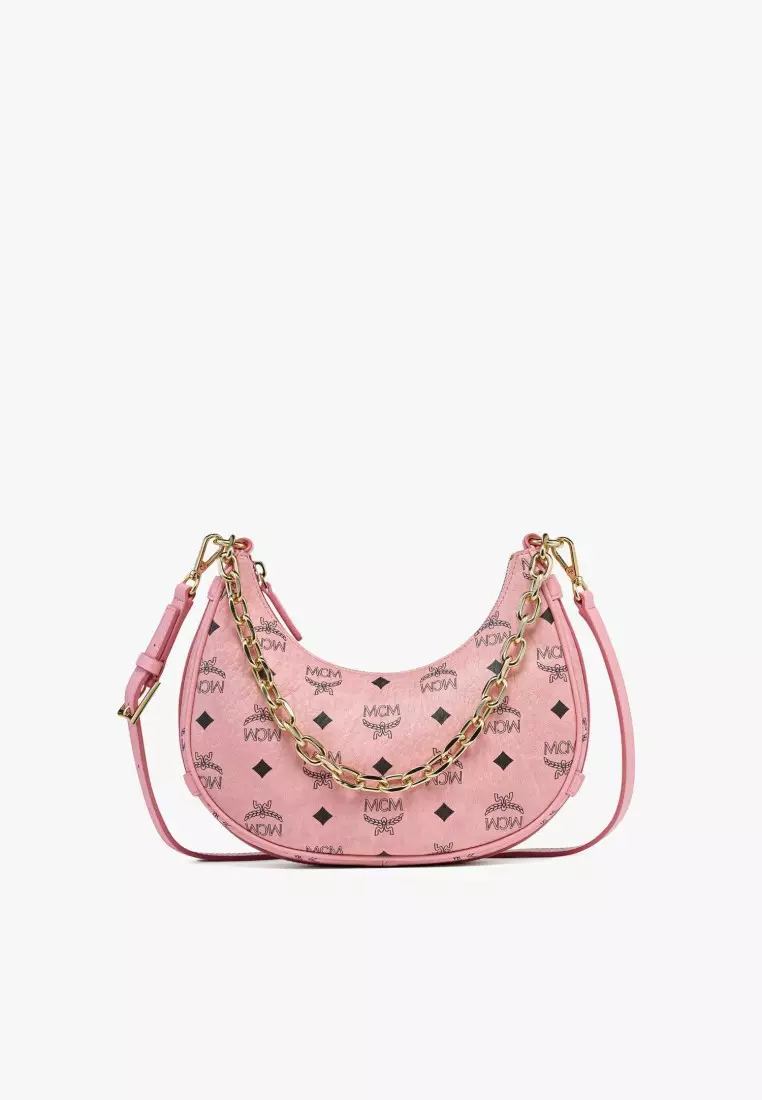 Aren Crescent Hobo Bag in Visetos