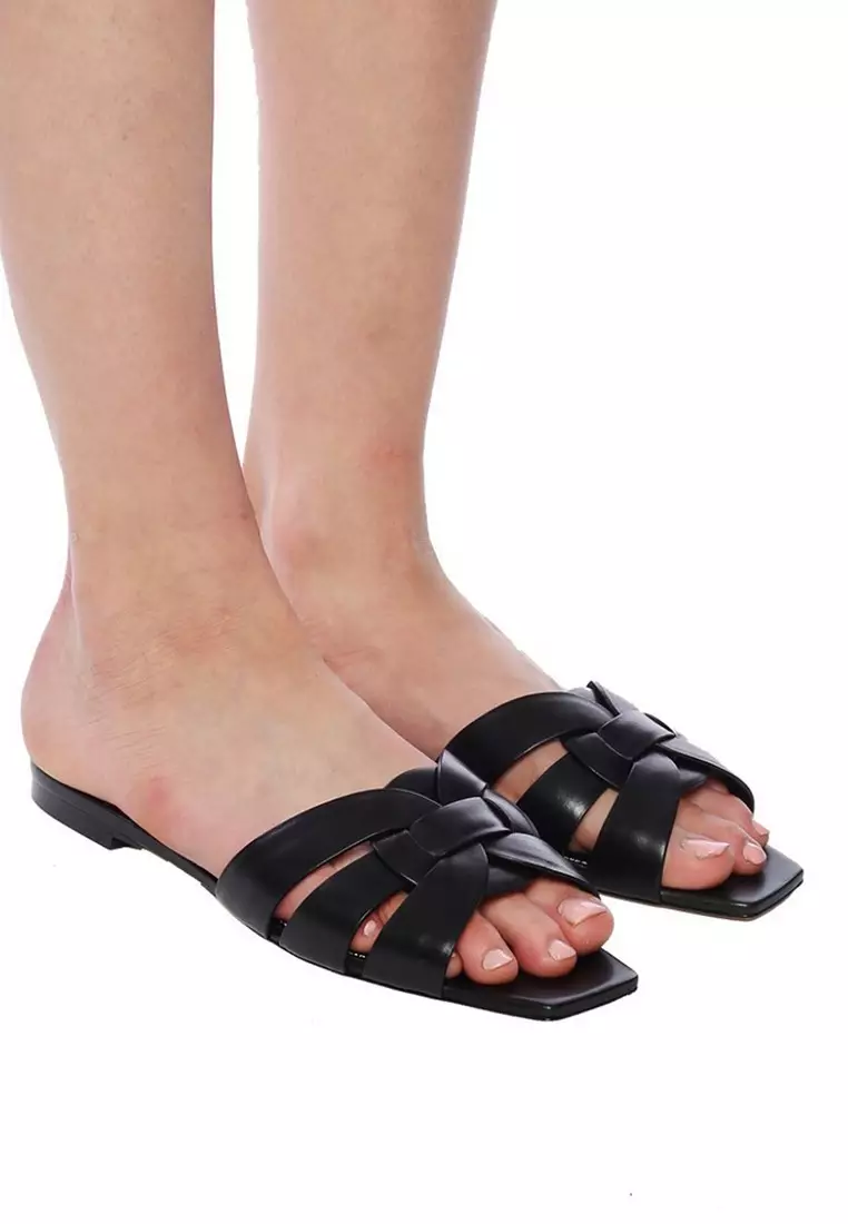 Buy Saint Laurent Tribute Women's Sandals in Black 2026 Online