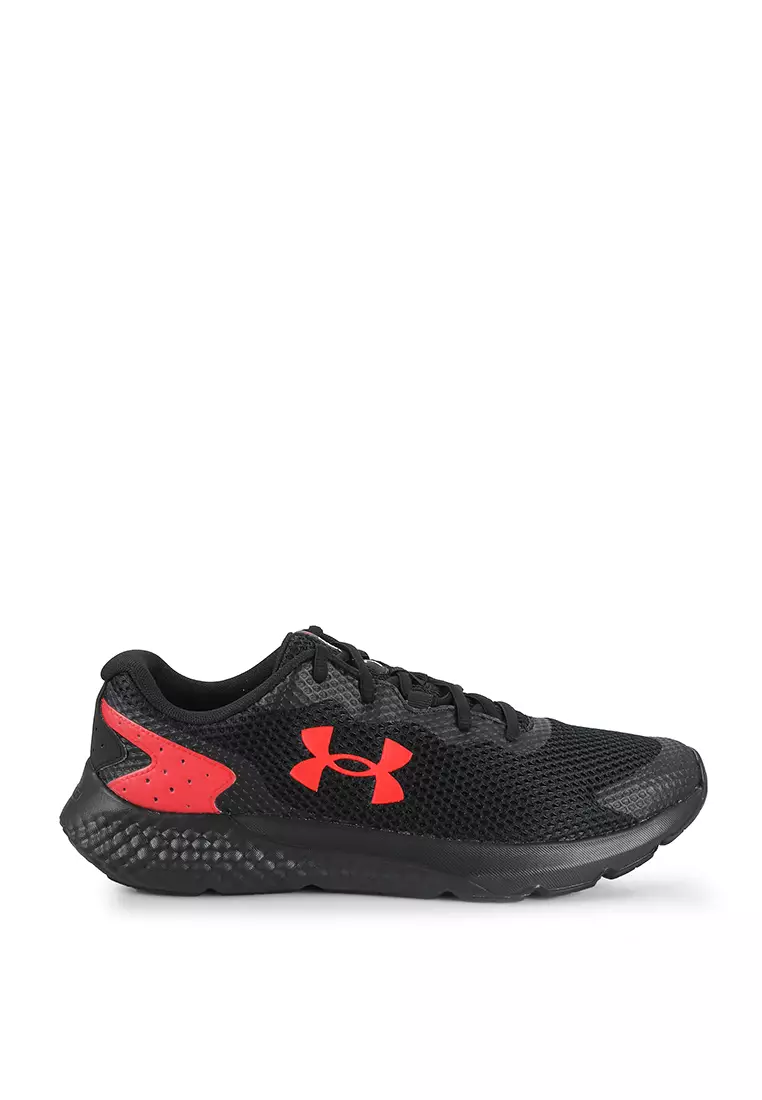 All red store under armour shoes