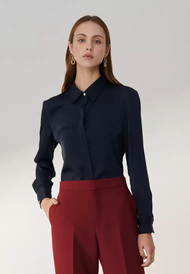Dark Blue Blouse
