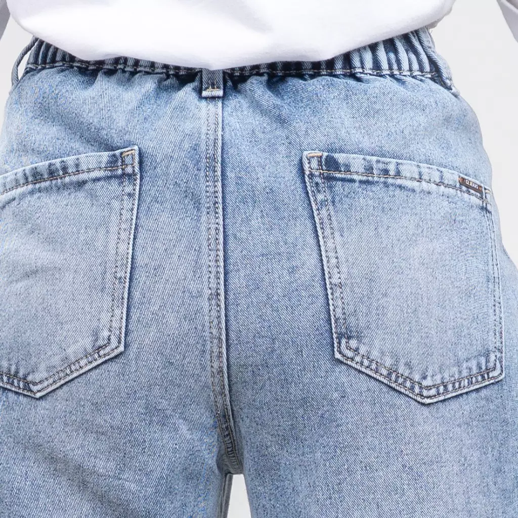 C2 Thishe Blue Straight Cut Jeans Wanita -   Loose Jeans Wanita