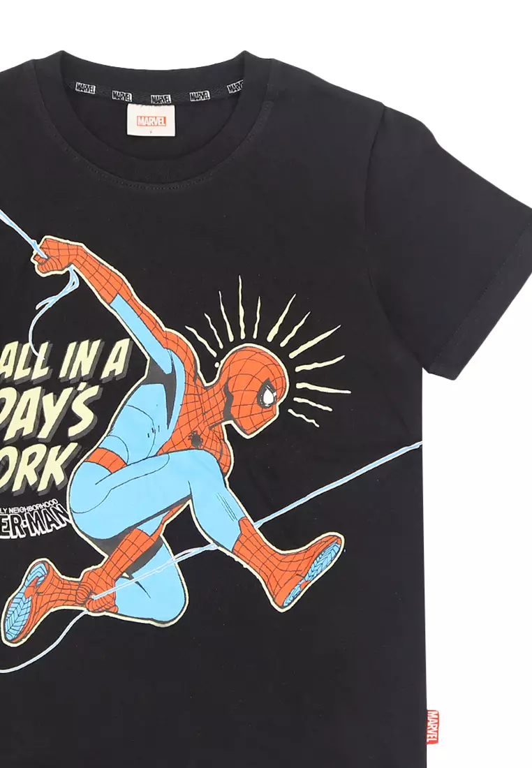 Boys Licensed Graphic T-Shirt Spidey Day's Work