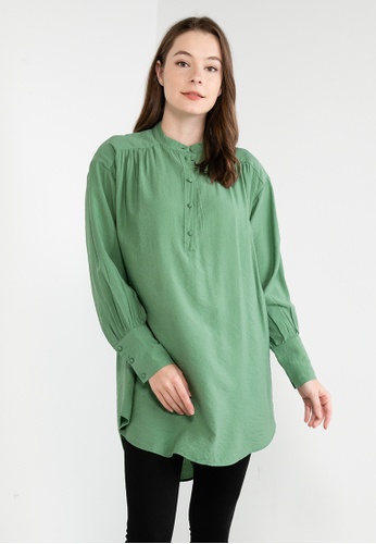 Vero Moda green Lena Long Sleeves Tunic 4F2E6AA088438DGS_1