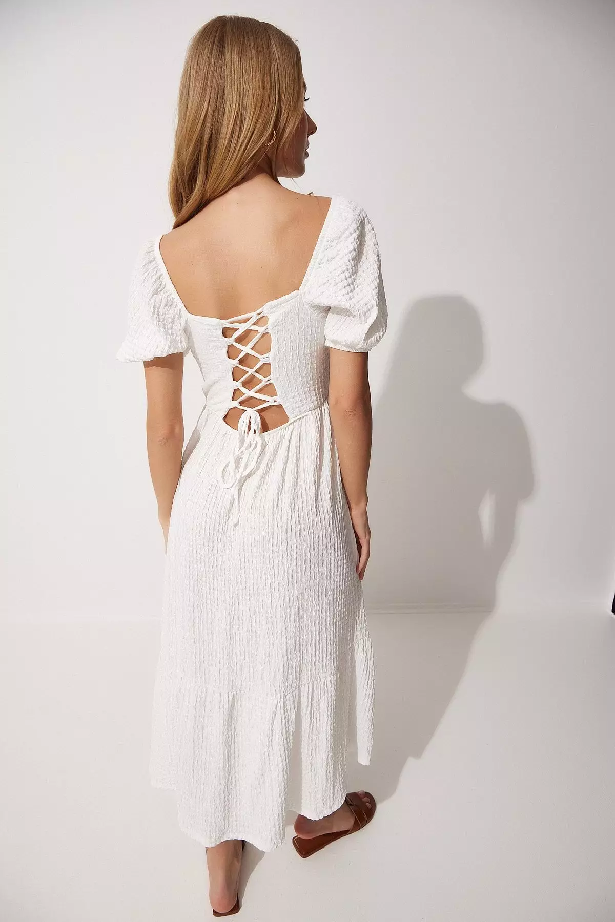 Puff Sleeves Summer Dress