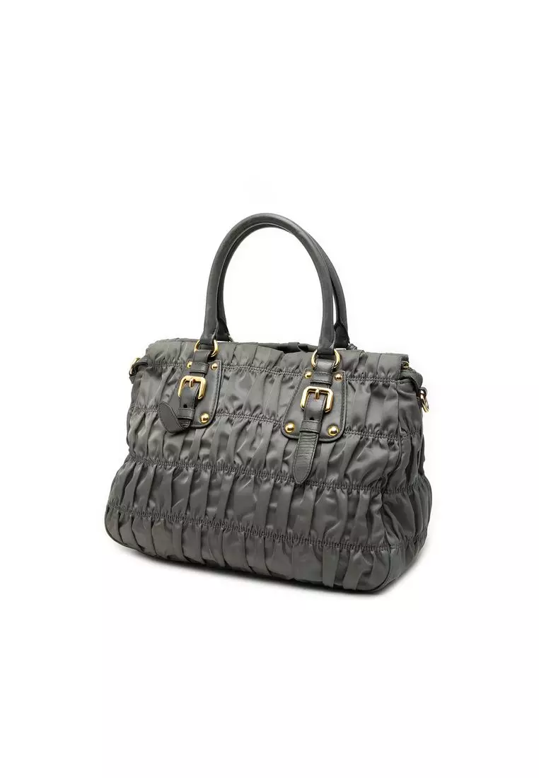 Pre-Loved Prada Tessuto Gaufre Satchel