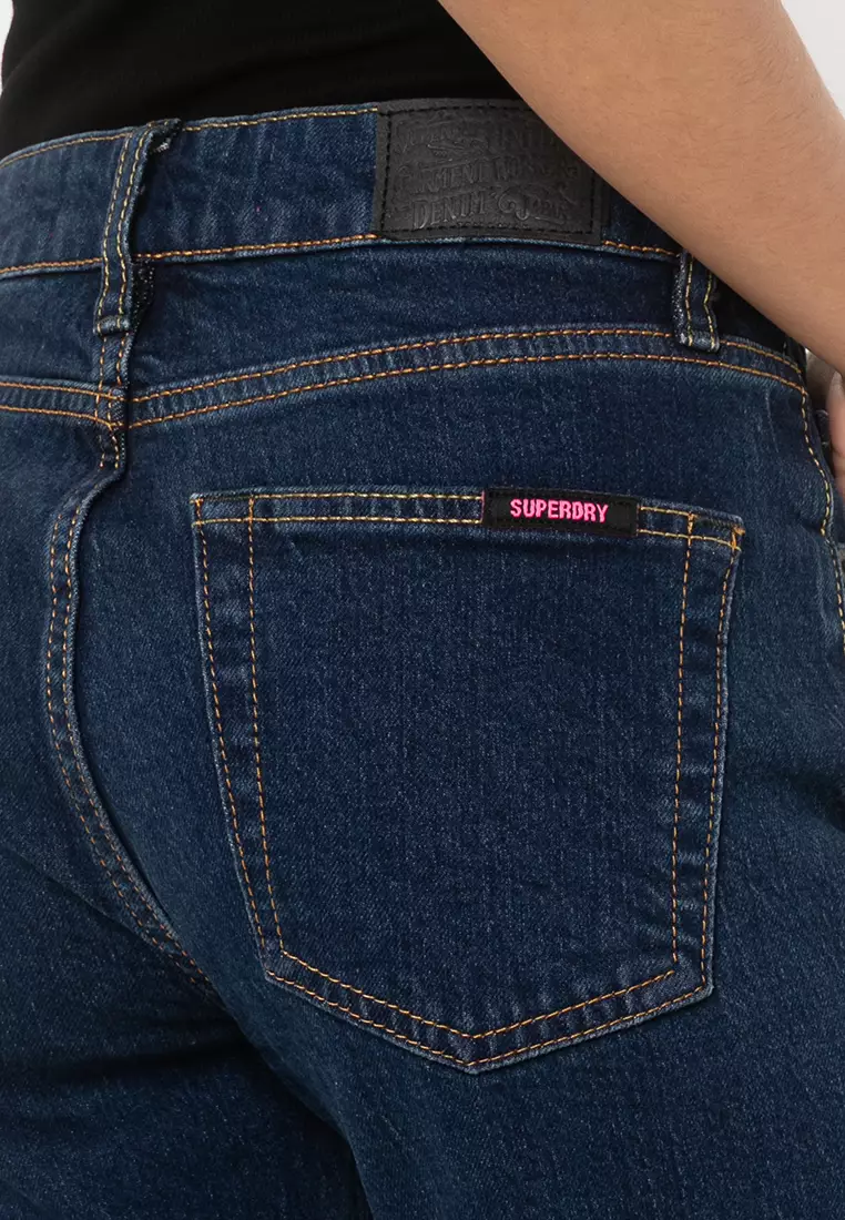 Vintage Mid Rise Slim Flare Jeans