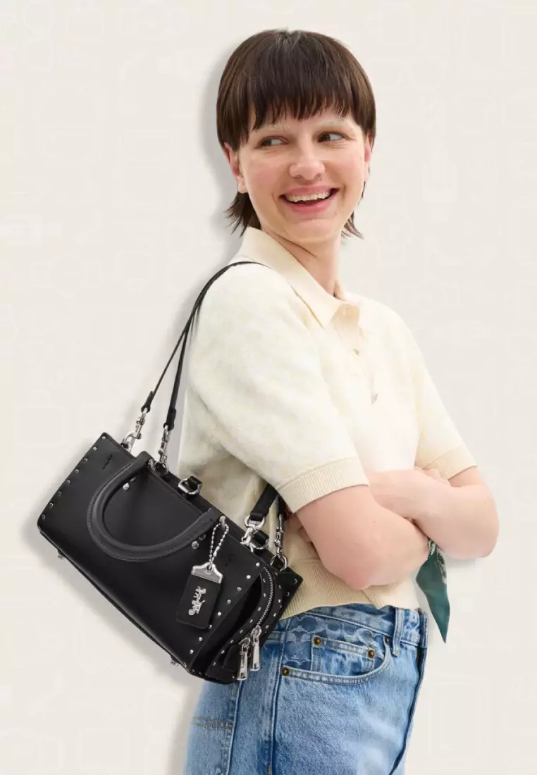 Coach Rogue Bag 26 With Rivets Black