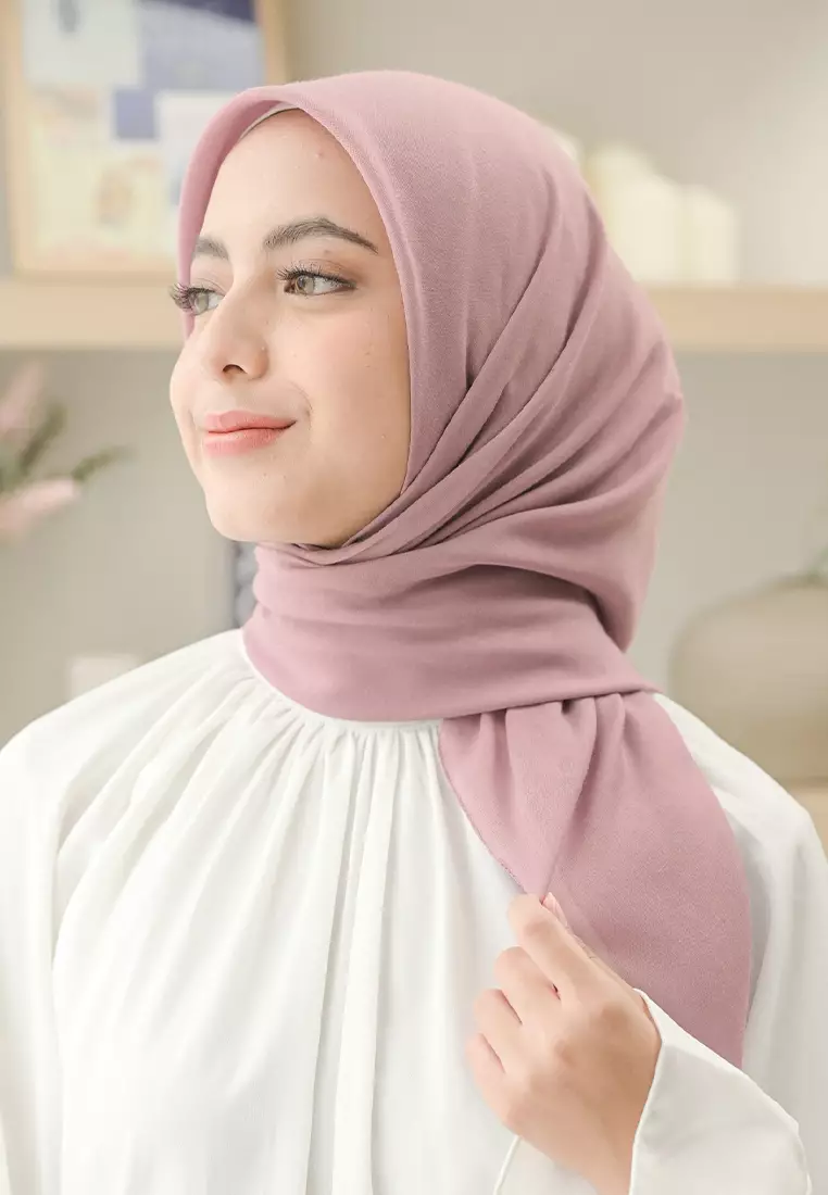 Theya Voal Square Dusty Pink