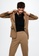 Mango brown Pleated Suit Trousers DBF28AA7C51E95GS_3