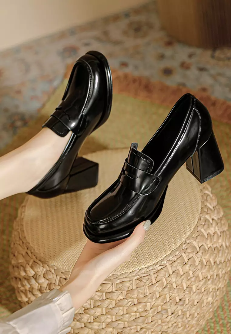 7CM Penny Patent Leather Loafers TE103-3