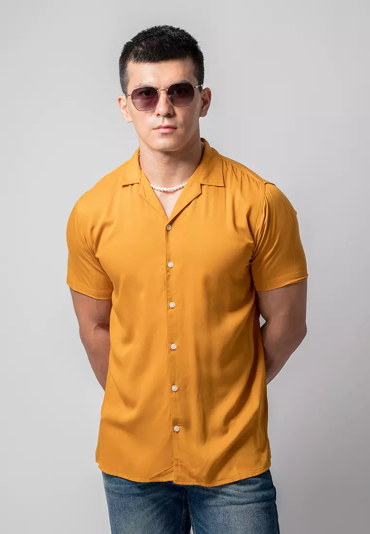 Cuban Copper Brown Casual Shirt