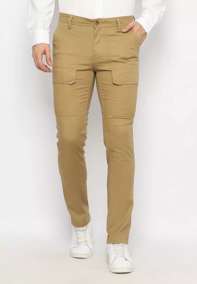 Slim fit police best sale pants