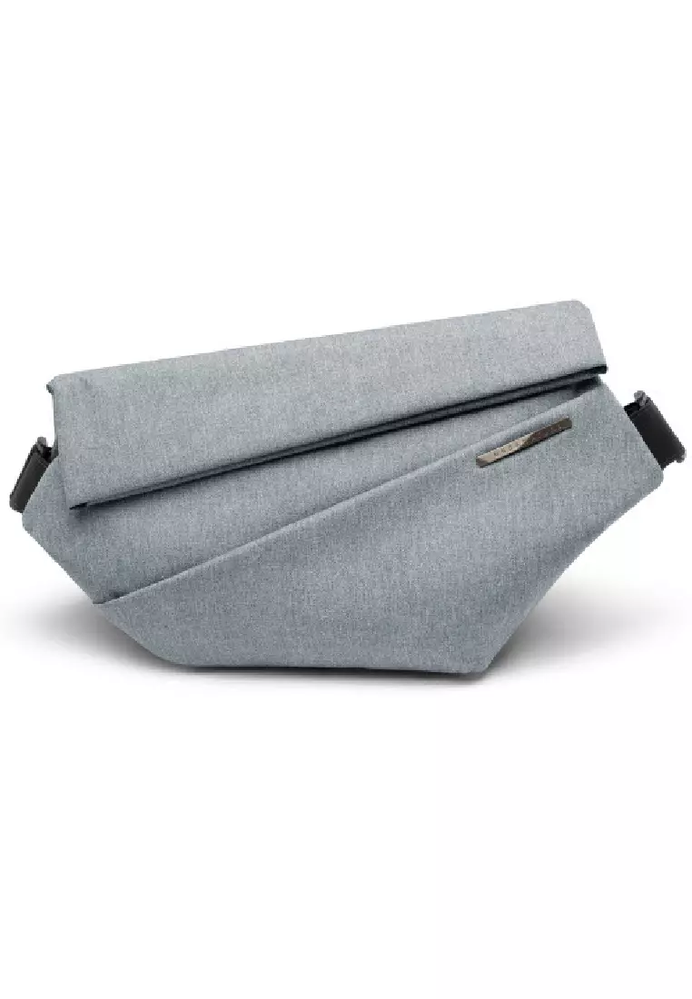 用途多變‧潮流隨身‧R1 時尚斜孭袋-迷霧藍