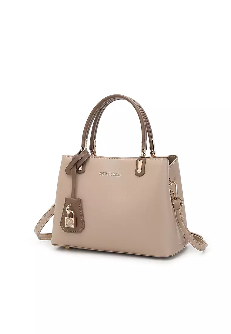 Women's Top Handle Bag / Sling Bag / Crossbody Bag (Tas Selempang / Tas Tangan) - Cokelat