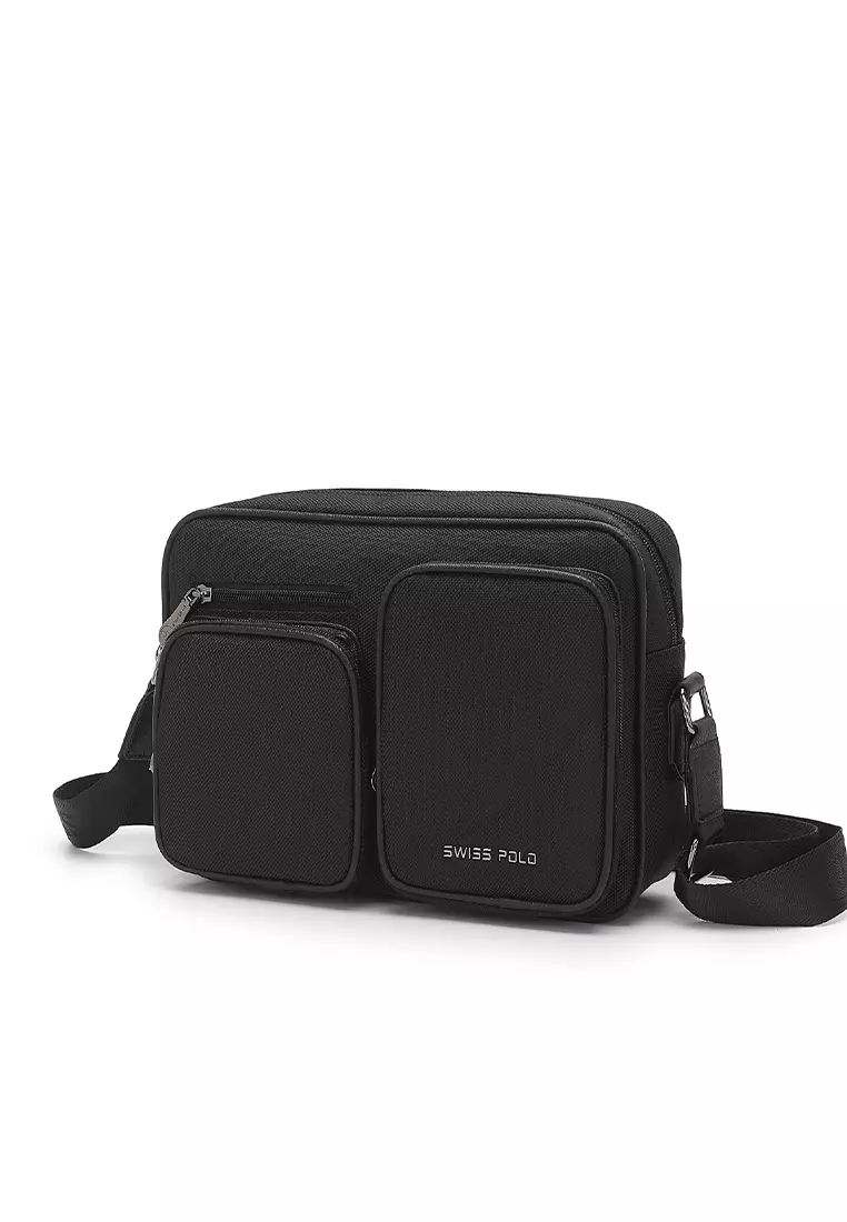 Men's Sling Bag / Crossbody Bag - Black