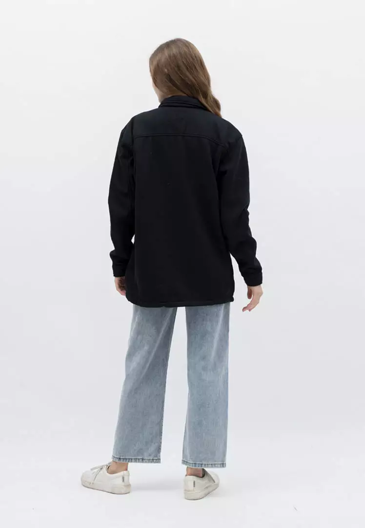 Houseofcuff Jaket Bomber Wanita Pria Unisex Polos Windbreaker Navy