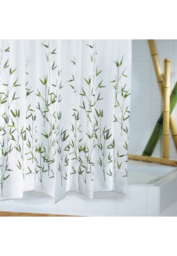 Fantasy Official Fantasy Polyester Shower Curtain 180 x 180 cm Bamboo Art - Tirai Kamar Mandi Kain 1DE65HL70DE925GS_1