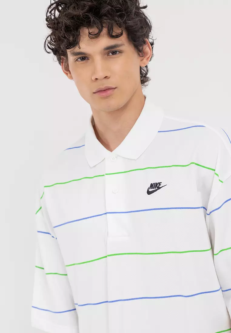 Club Oversized Striped Polo