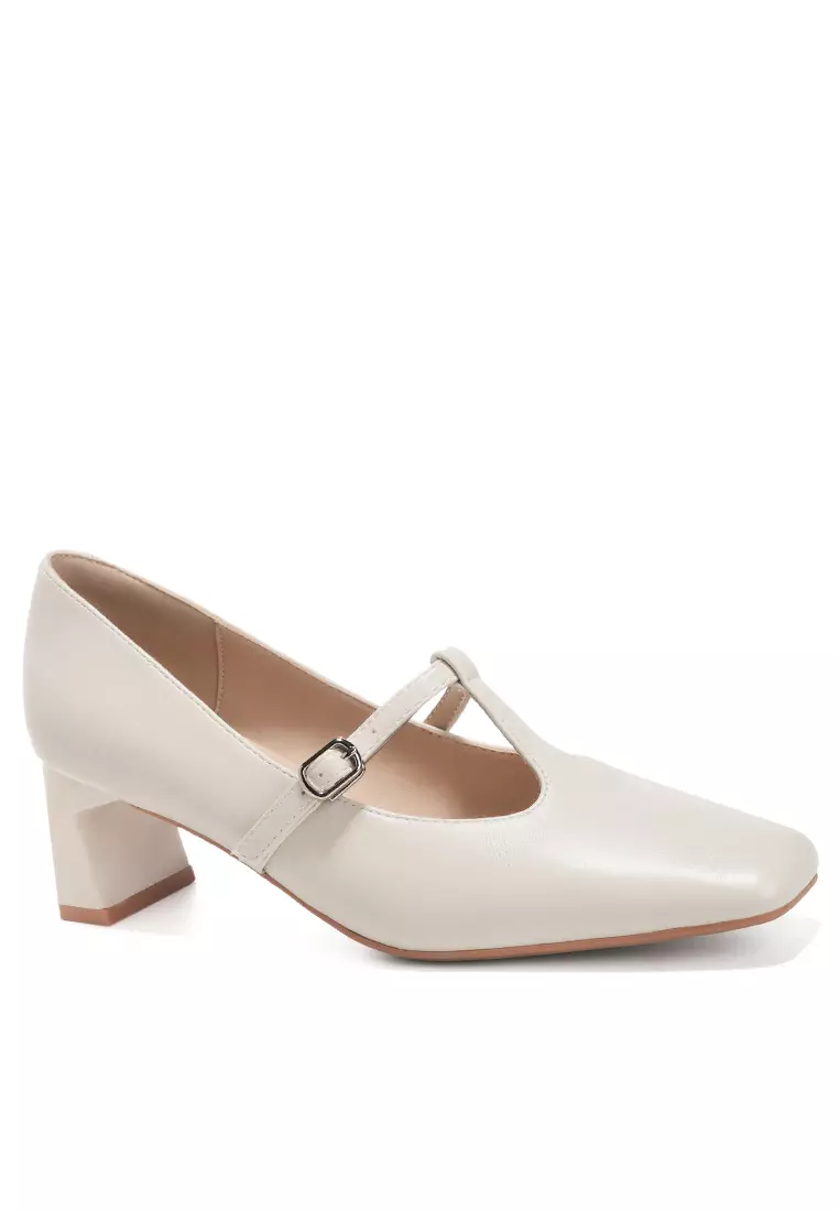 Discount on Twenty Eight Shoes  shoes - SKU: 5cm T-Strap Square Toe Pumps By2355-43