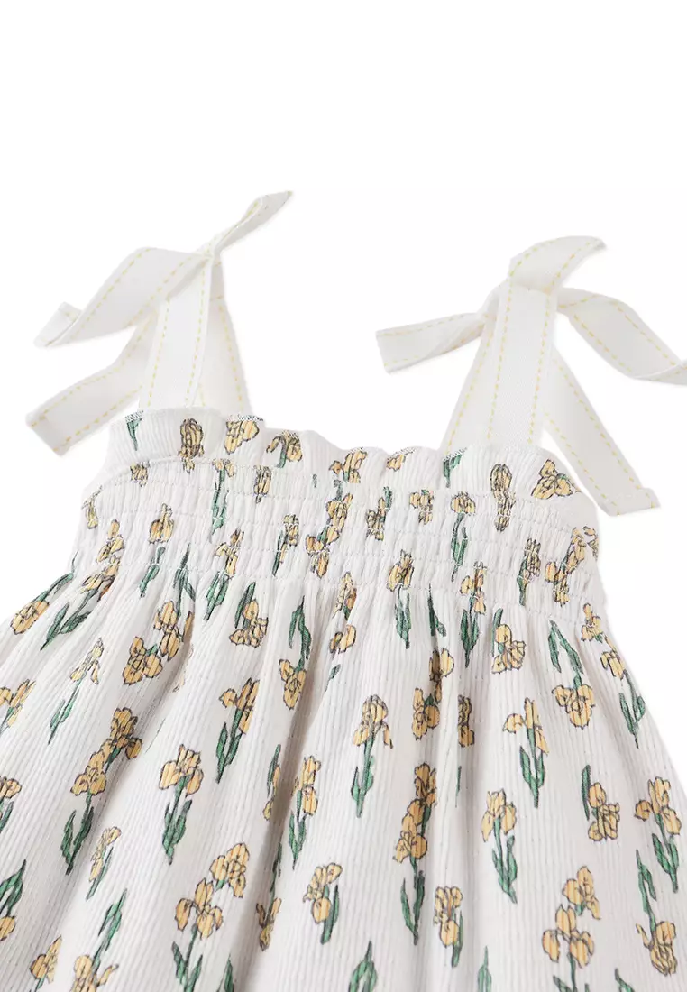 Baby Suzie Jersey Dress with Smocking & Bows