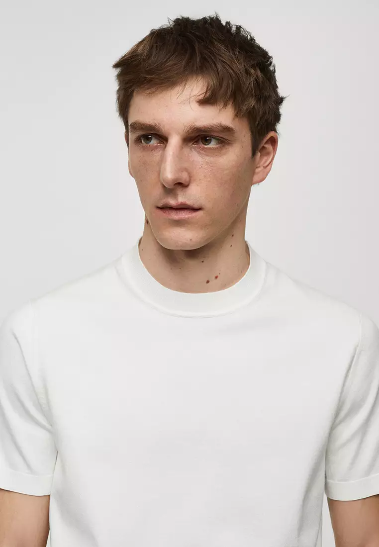 Buy MANGO Man Fine-Knit T-Shirt 2024 Online | ZALORA Philippines