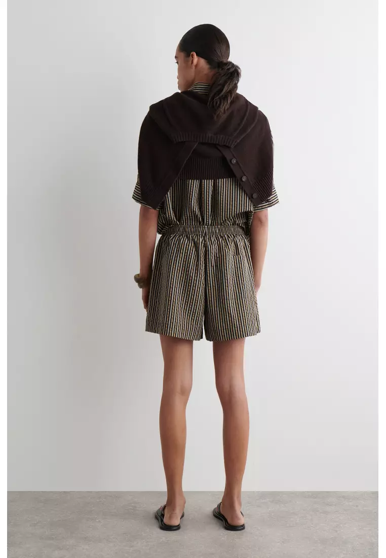 STRIPED SEERSUCKER SHORTS