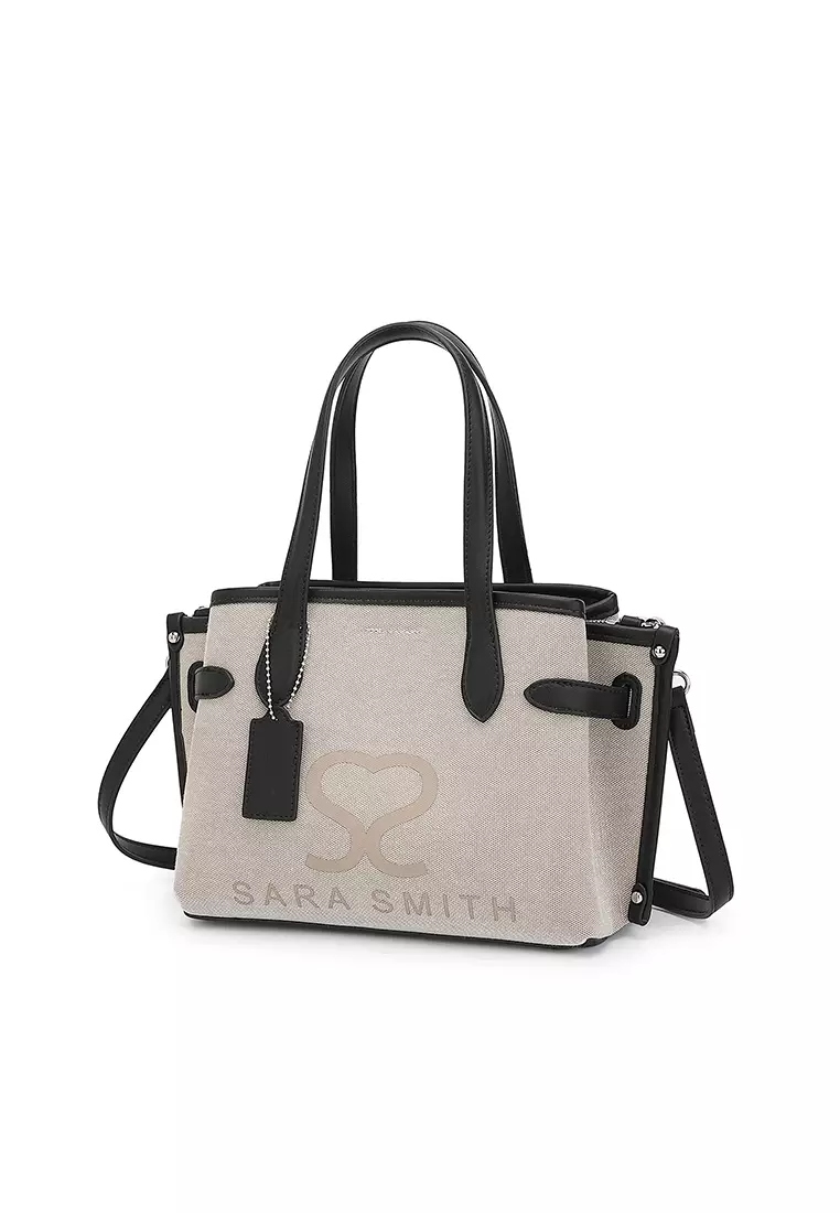 Women's Logo Top Handle Bag / Sling Bag / Crossbody Bag (Tas Selempang / Tas Tangan) - Hitam