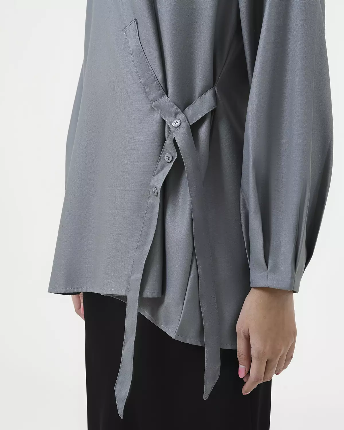 Geulis.id RUKA BLOUSE - Grey