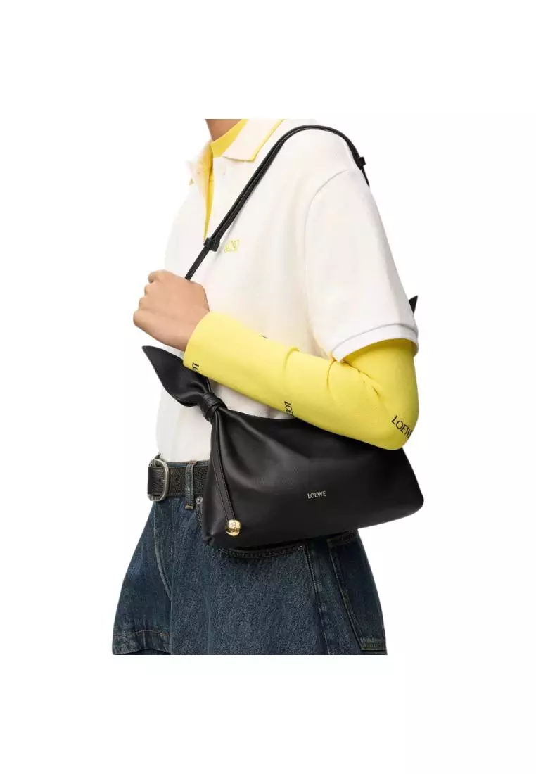 Mini Scarf Bag Smooth Calfskin Black