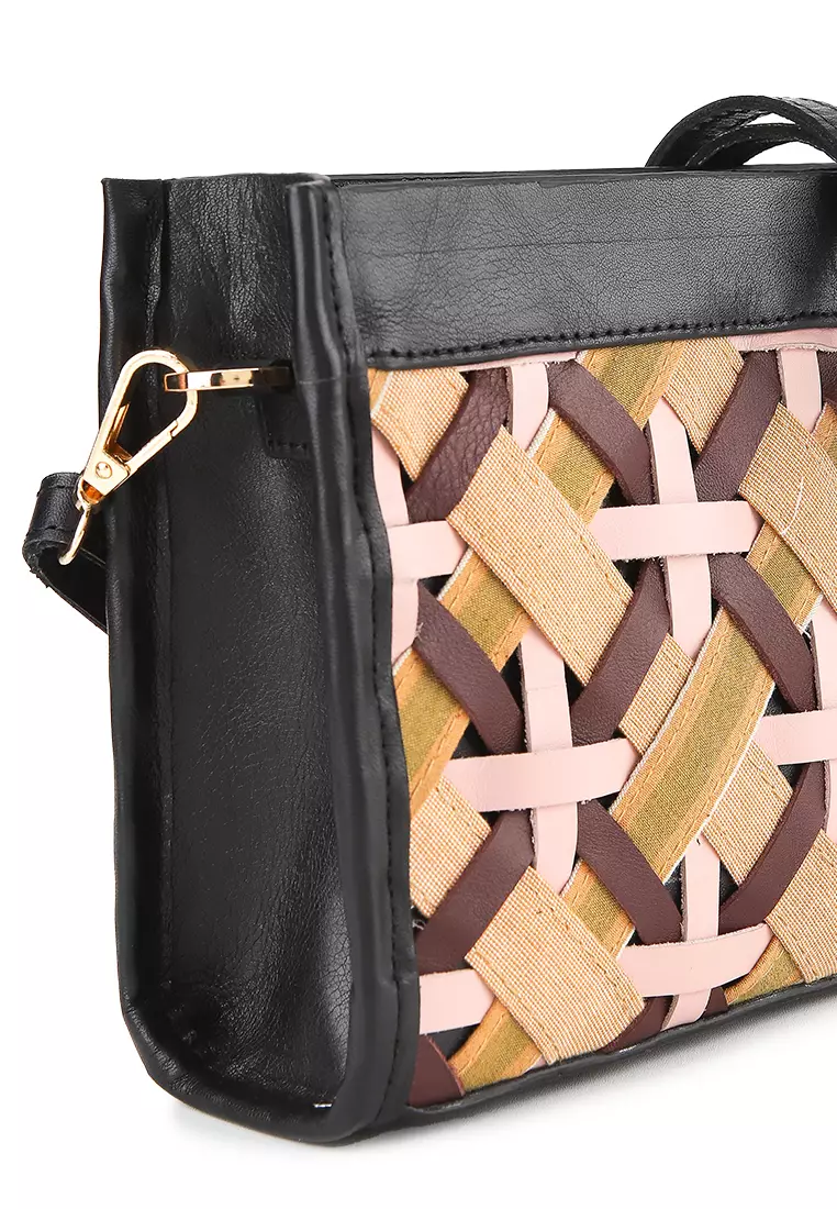 Agny Clutch - Tas Anyaman Clutch Wanita Kulit Asli - Premium Genuine Leather Bag