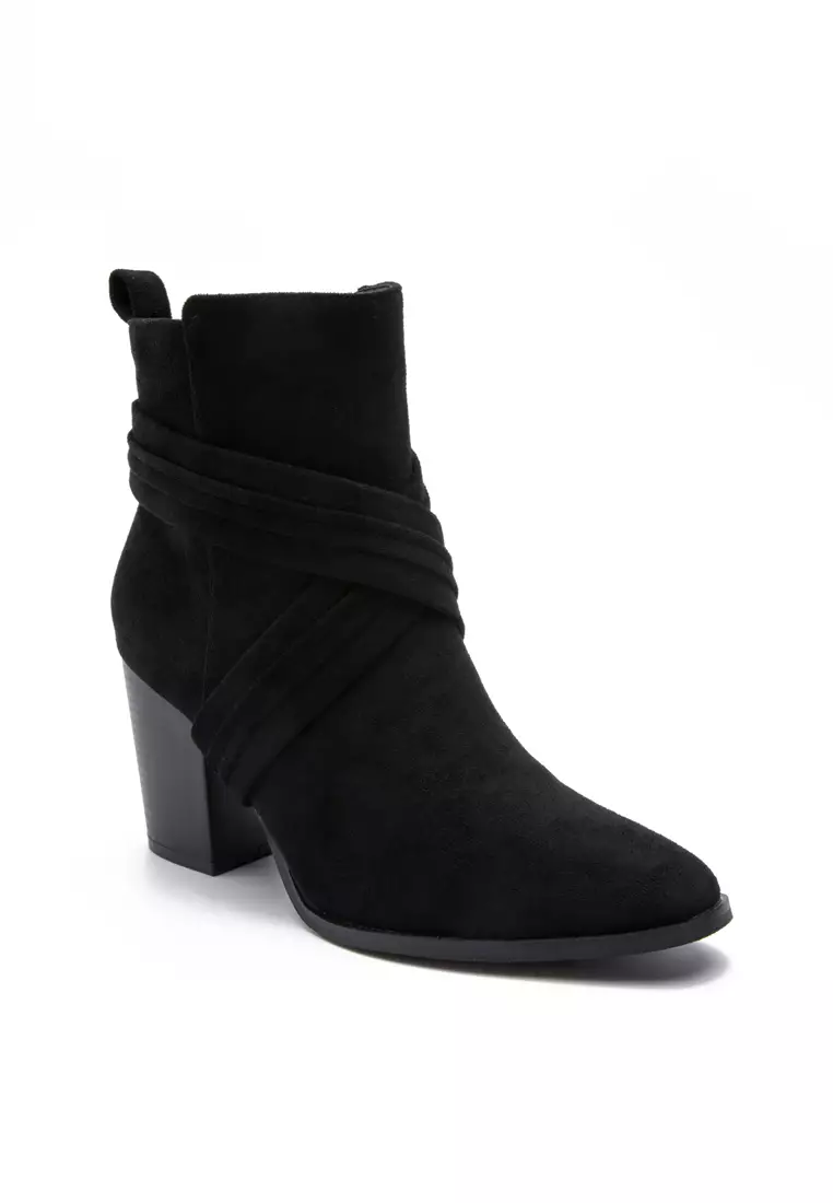 8CM Suede Fabric Ankle Boots WTY4051-27