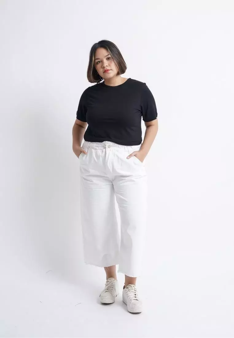 Plus Size Jeans Eve White